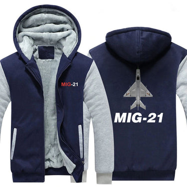 M I G 2 1 DESIGNED ZIPPER SWEATER THE AV8R
